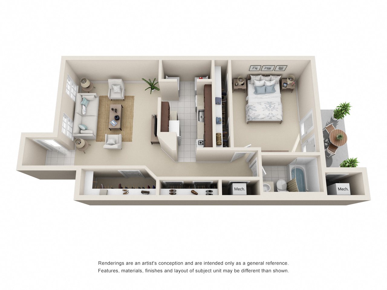 1 Bedroom 1 Bath-A 1 Bedroom 1 Bath-A Floor Plan